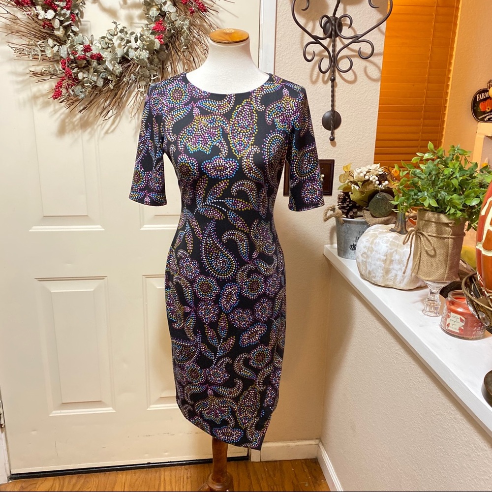 WISP Brand Paisley Design Midi Dress